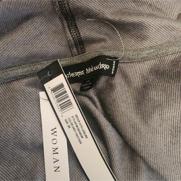 CATHERINE MALANDRINO GRAY WATERFALL CARDIGAN SIZE 0X - Picture 6 of 7